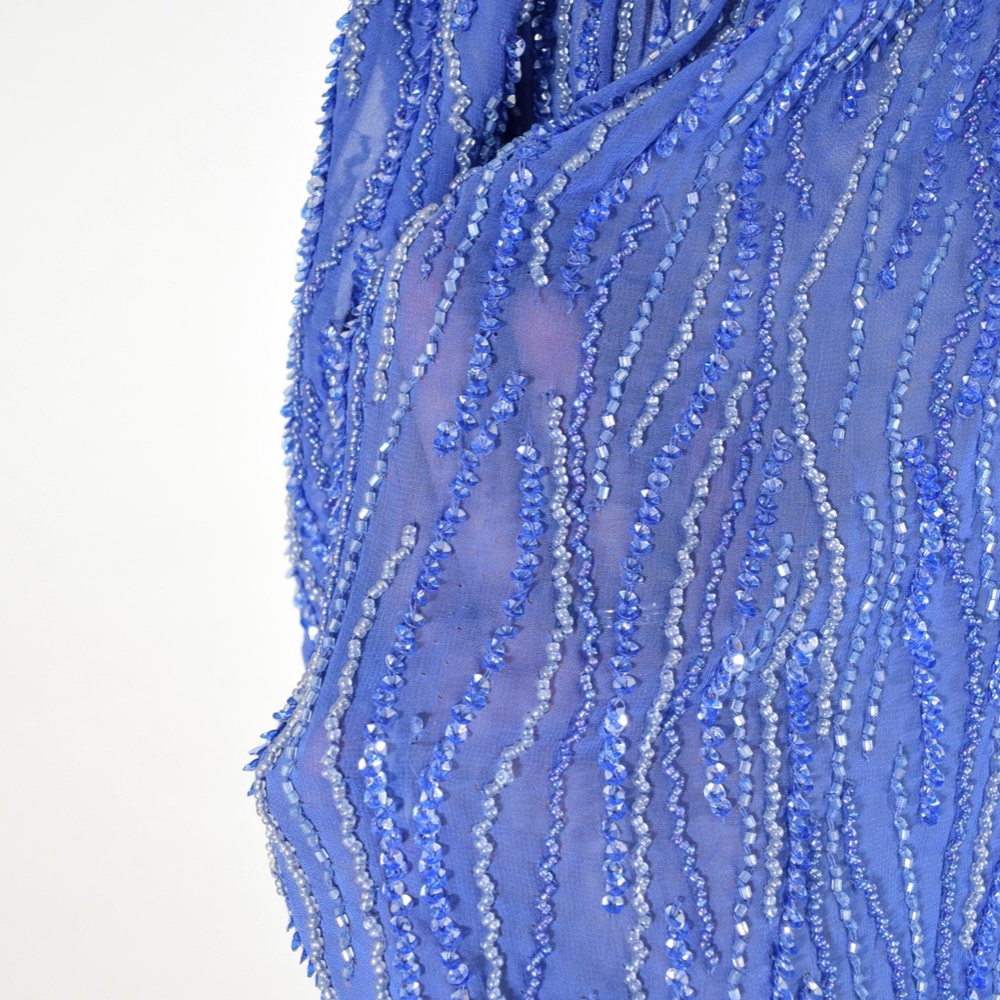 Parker Beaded Georgette Off-the-Shoulder Blouse - Picture 7 of 8